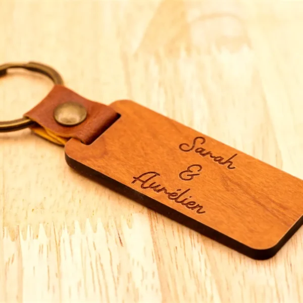Porte-Clés personnalisé en Bois